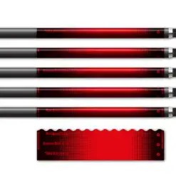 Alternative view of Wave Edge - Gradient Black on Fluor Red