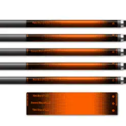 Alternative view of Regular - Gradient Black on Fluor redorange