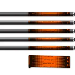 Alternative view of Spin Elite - Gradient Black on Fluor redorange