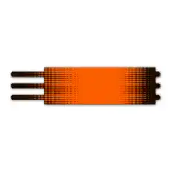 Ultralight - Gradient Black on Fluor redorange