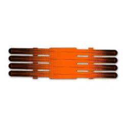 4 Fletch Vortex - Gradient Black on Fluor redorange