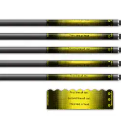 Alternative view of Shorty - Gradient Black on Fluor Yellow