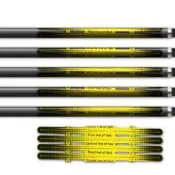Alternative view of 4 Fletch Vortex - Gradient Black on Fluor Yellow