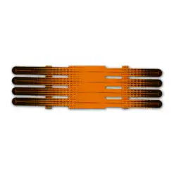4 Fletch Vortex - Gradient Black on Retro-Reflective Orange