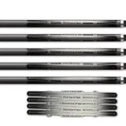 Alternative view of 4 Fletch Vortex - Gradient Black on Retro-Reflective White