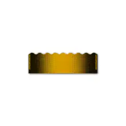 Shorty - Gradient Black on Retro-Reflective Yellow