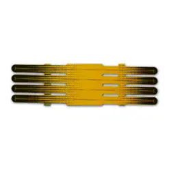 4 Fletch Vortex - Gradient Black on Retro-Reflective Yellow