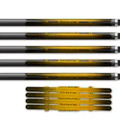 Alternative view of 4 Fletch Vortex - Gradient Black on Retro-Reflective Yellow