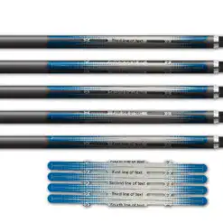 Alternative view of 4 Fletch Vortex - Gradient Blue on Retro-Reflective White