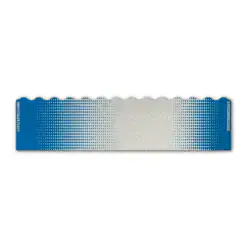 Wave Edge - Gradient Blue on Retro-Reflective White