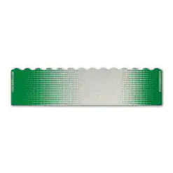 Wave Edge - Gradient Green on Retro-Reflective White