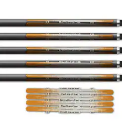 Alternative view of 4 Fletch Vortex - Gradient Orange on Retro-Reflective White