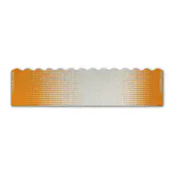Wave Edge - Gradient Orange on Retro-Reflective White