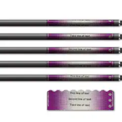 Alternative view of Shorty - Gradient Purple on Retro-Reflective White