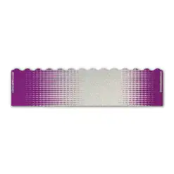 Wave Edge - Gradient Purple on Retro-Reflective White