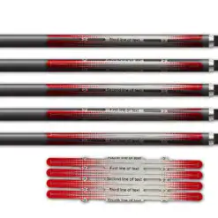 Alternative view of 4 Fletch Vortex - Gradient Red on Retro-Reflective White