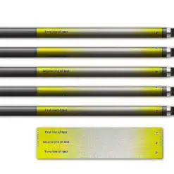 Alternative view of Regular - Gradient Yellow on Retro-Reflective White