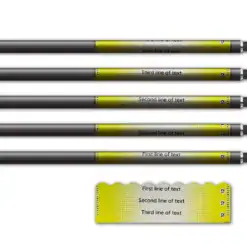 Alternative view of Shorty - Gradient Yellow on Retro-Reflective White