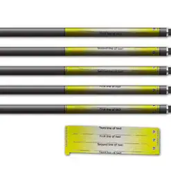 Alternative view of Spin Elite - Gradient Yellow on Retro-Reflective White