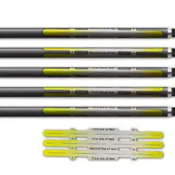 Alternative view of Vortex - Gradient Yellow on Retro-Reflective White