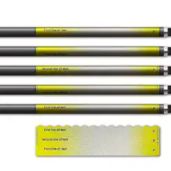 Alternative view of Wave Edge - Gradient Yellow on Retro-Reflective White