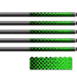 Halftone Black on Green Shorty