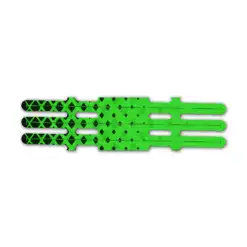 Halftone Black on Green Vortex 3f
