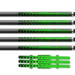 Halftone Black on Green Vortex 3f