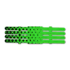 Halftone Black on Green Vortex 4f