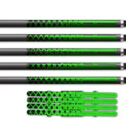 Halftone Black on Green Vortex 4f