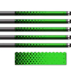 Halftone Black on Green Wave Edge