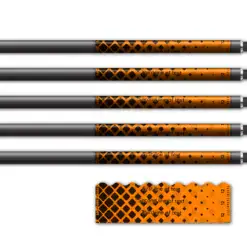 Halftone Black on Orange Shorty