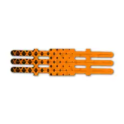 Halftone Black on Orange Vortex 3f