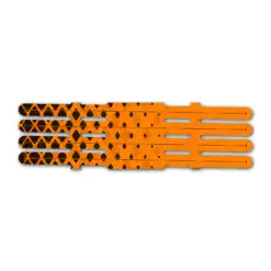 Halftone Black on Orange Vortex 4f