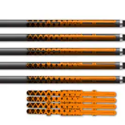 Halftone Black on Orange Vortex 4f