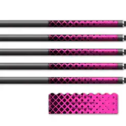 Halftone Black on Flo Pink Shorty
