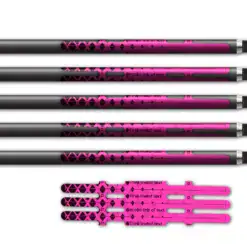 Halftone Black on Flo Pink Vortex 3f