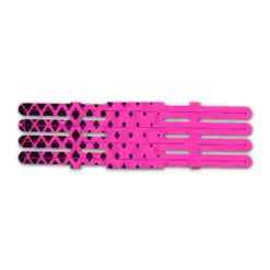 Halftone Black on Flo Pink Vortex 4f