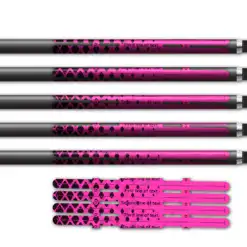 Halftone Black on Flo Pink Vortex 4f