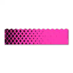 Halftone Black on Flo Pink Wave Edge