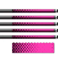Halftone Black on Flo Pink Wave Edge