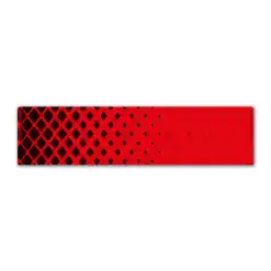 Halftone Black on Flo Red Regular