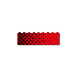 Shorty - Halftone Black on Fluor Red