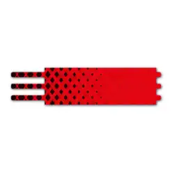 Halftone Black on Flo Red Ultralight