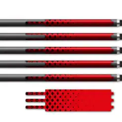 Halftone Black on Flo Red Ultralight