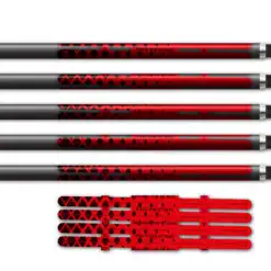 4 Fletch Vortex - Halftone Black on Fluor Red