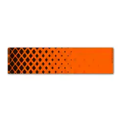 Halftone Black on Flo Orange Regular