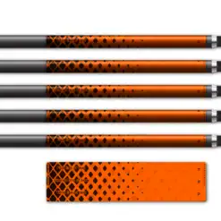 Halftone Black on Flo Orange Regular