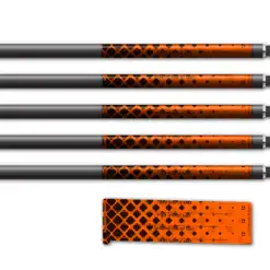 Halftone Black on Flo Orange Spin Elite