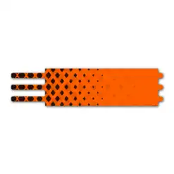 Halftone Black on Flo Orange Ultralight